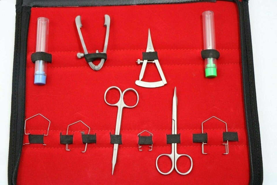 32 PCs German Ophthalmic Cataract Eye Micro Surgery Instruments Kit Complete Set