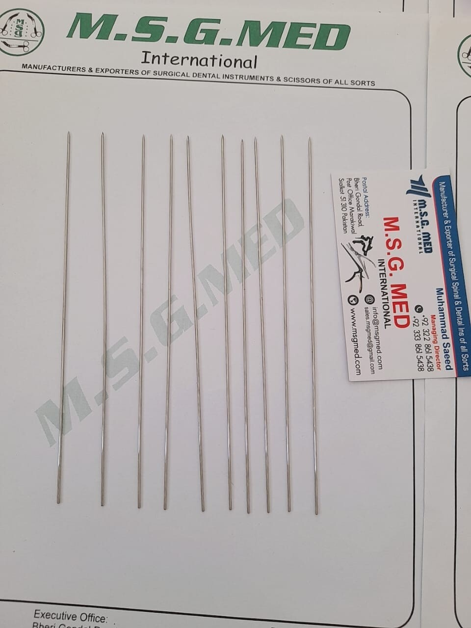 Surgical Supplied Single Ended 150mm in boxes of 10PCS Stainless Steel Offer
