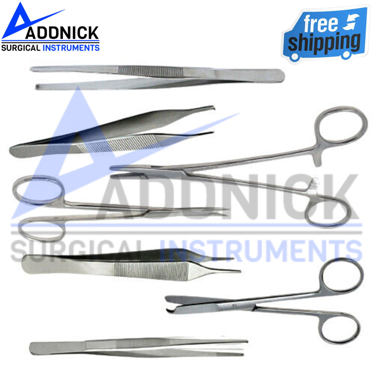 Comprehensive Basic Minor Surgery Suture Set Kit 7 Pieces Surgical Instruments