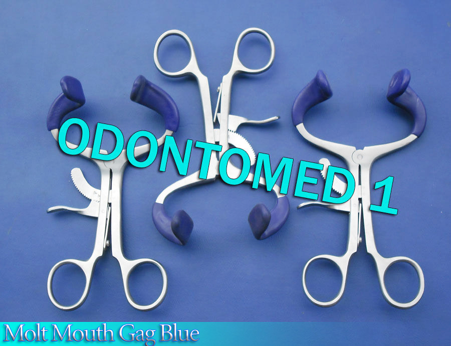 6 Molt Mouth Gag Blue 5.5″ Dental Surgical Instruments