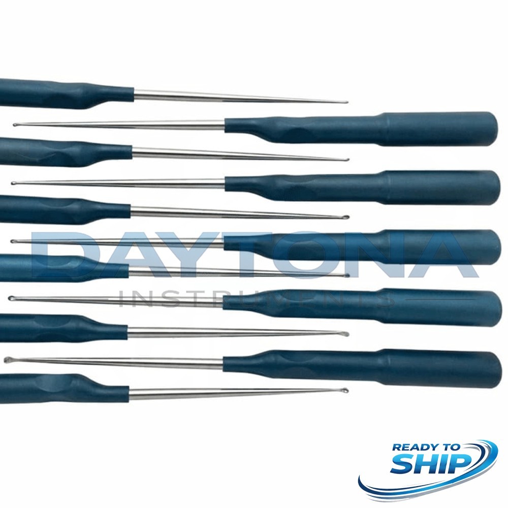 Set of 11 Codman MicroSect Curettes MIS Spine Curettes Cervical Neuro Orthopedic