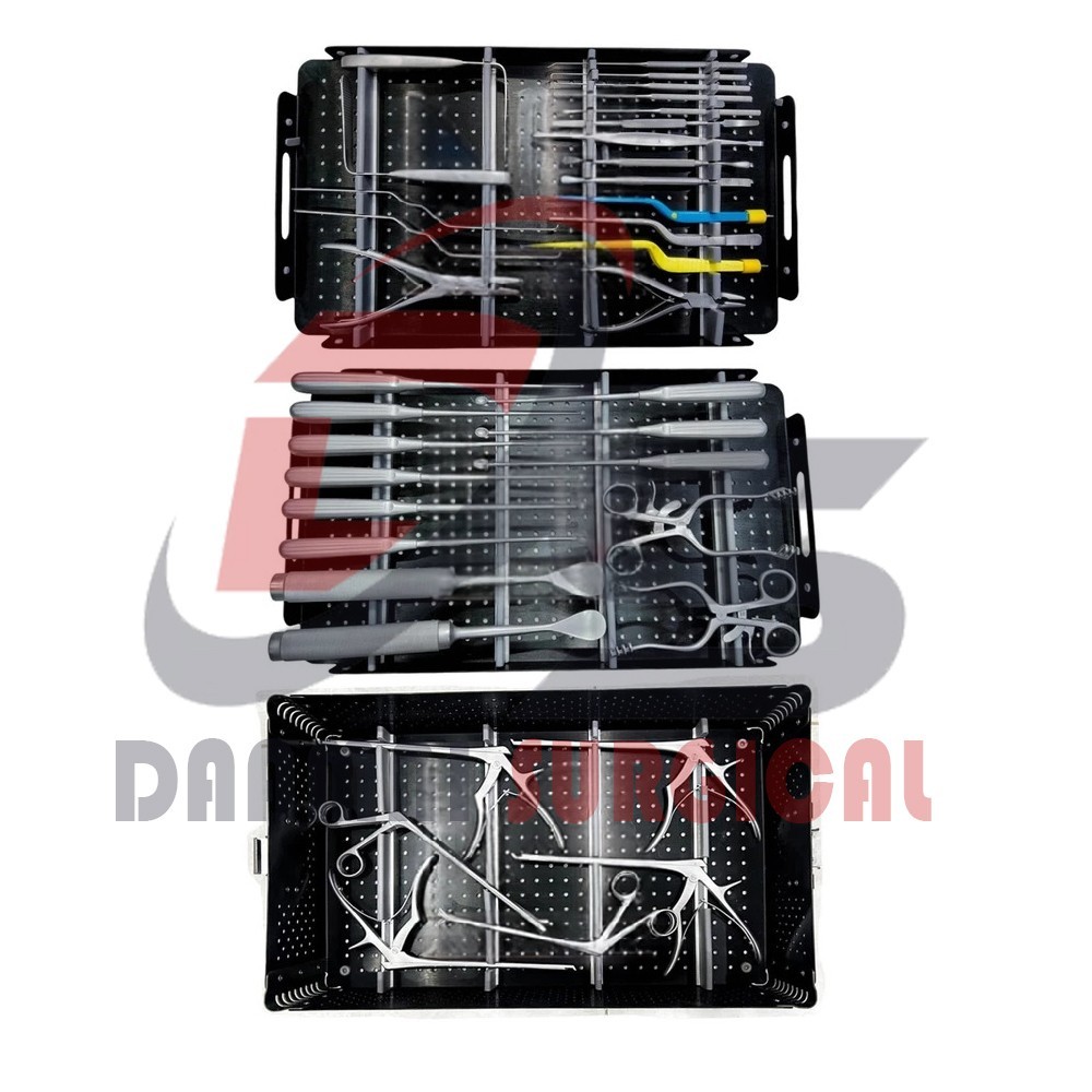 Spinal Lumbar Surgery Instrument Set With Sterilization Case Orthopedic