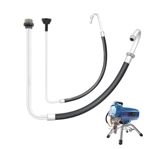 2024 Polished Stainless Steel Suction Tube & Reflux Line Hose Kit for Airless Pa