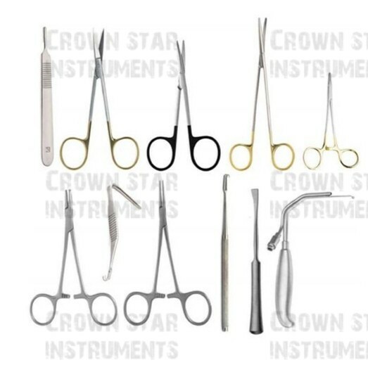 Chin Augmentation Instruments Set Plastic Surgery Crown Star Instruments