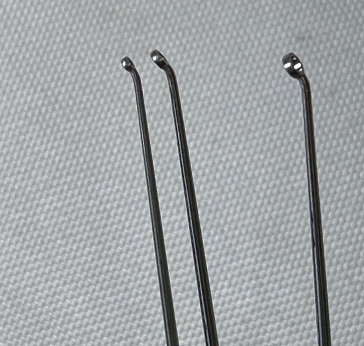 3 Piece Aesculap OF355R OF356R & OF357R Angled Tip Buck Ear Curettes Blunt ENT