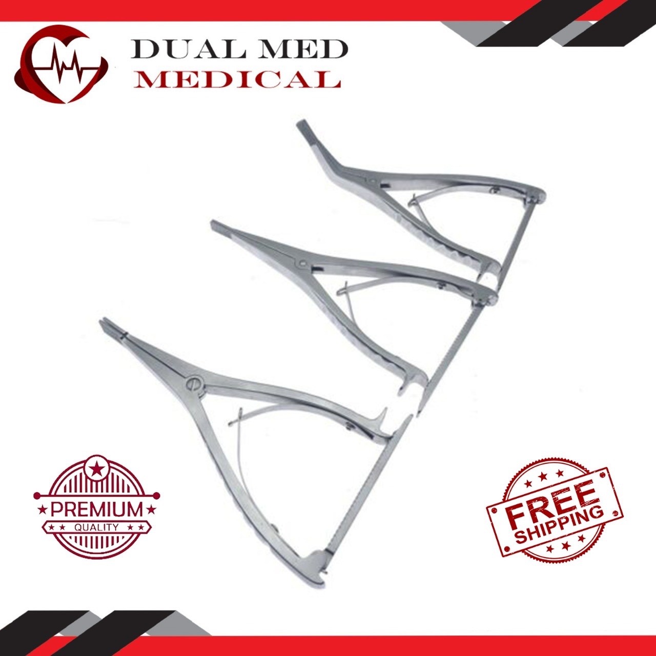 3pcs Knee Joint Retractor Knee Distractor Forceps Orthopedic Surgical instrument