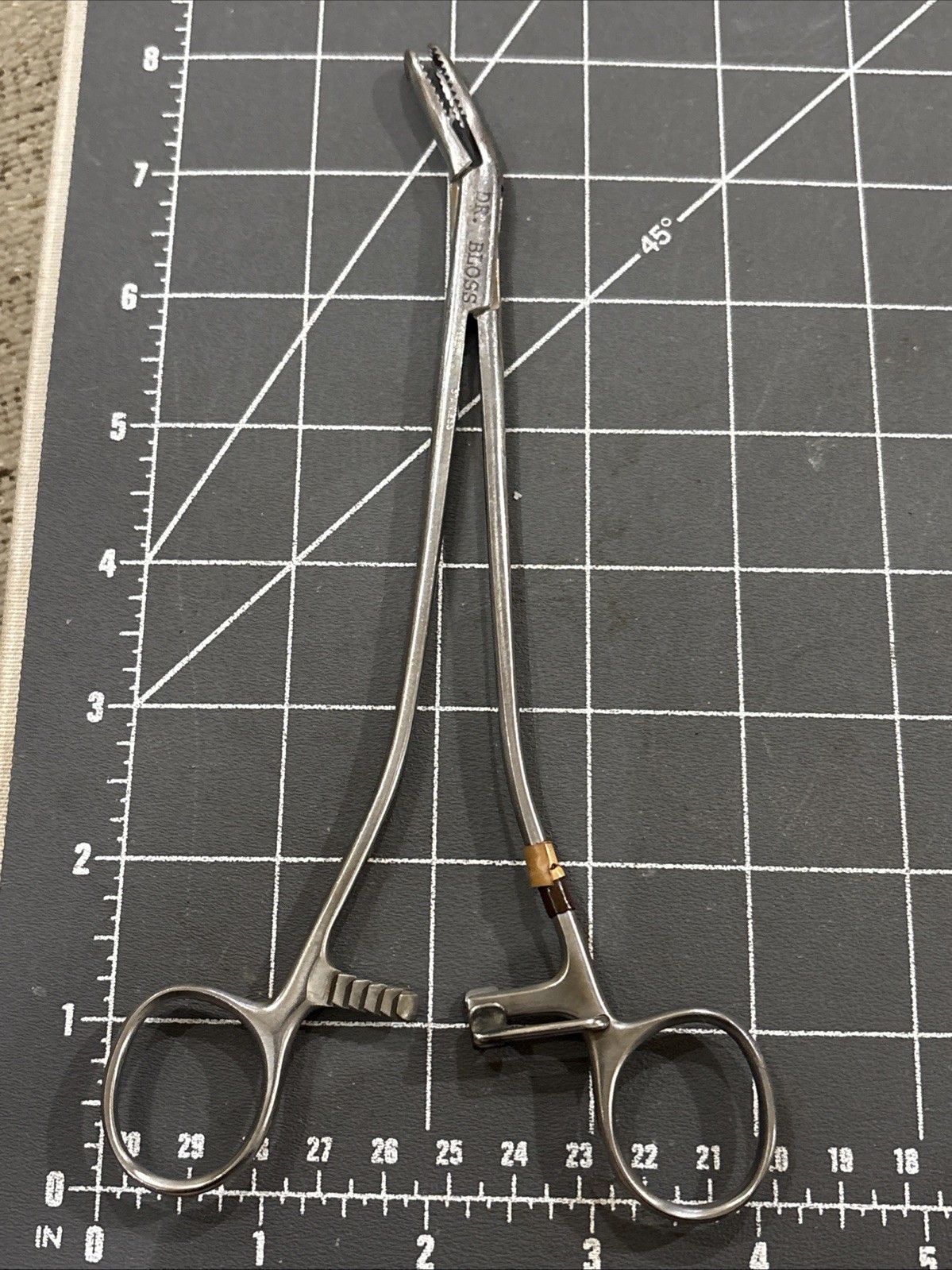 Medical Forceps 8 Inches Long Angled Tip