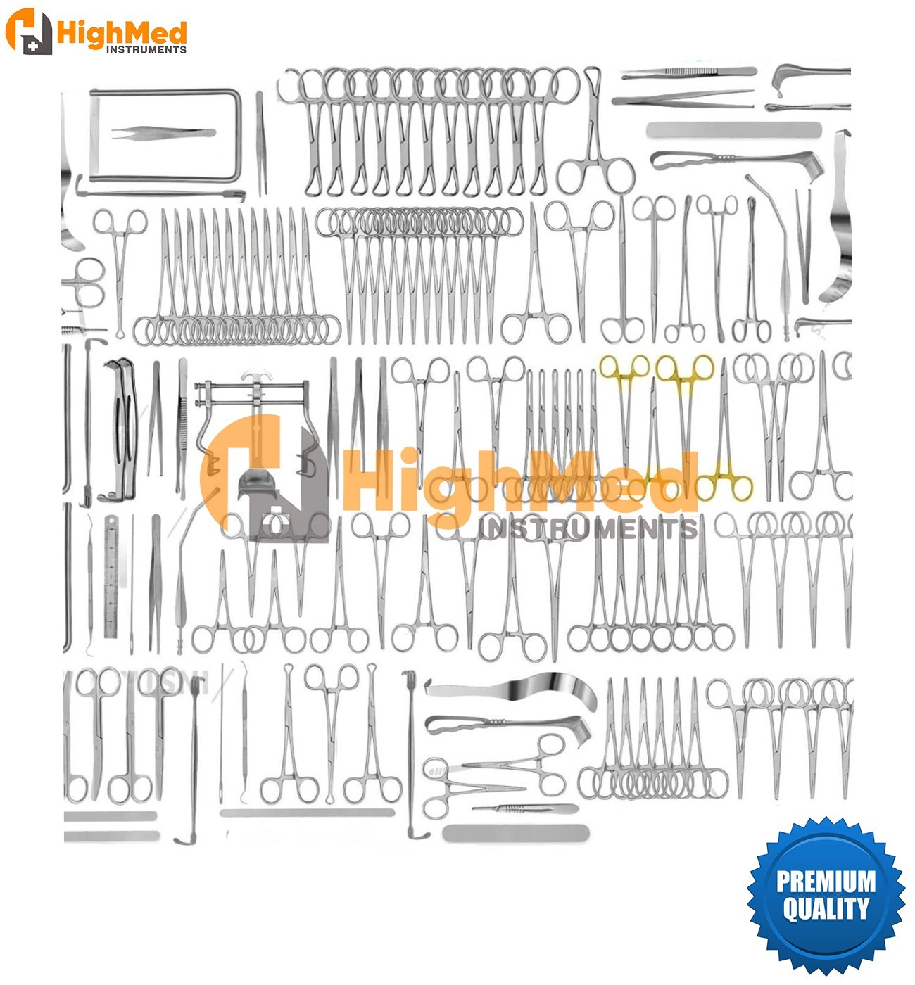 Major Basic Surgery Set 161 Pcs Surgical Instruments German Stainless Steel