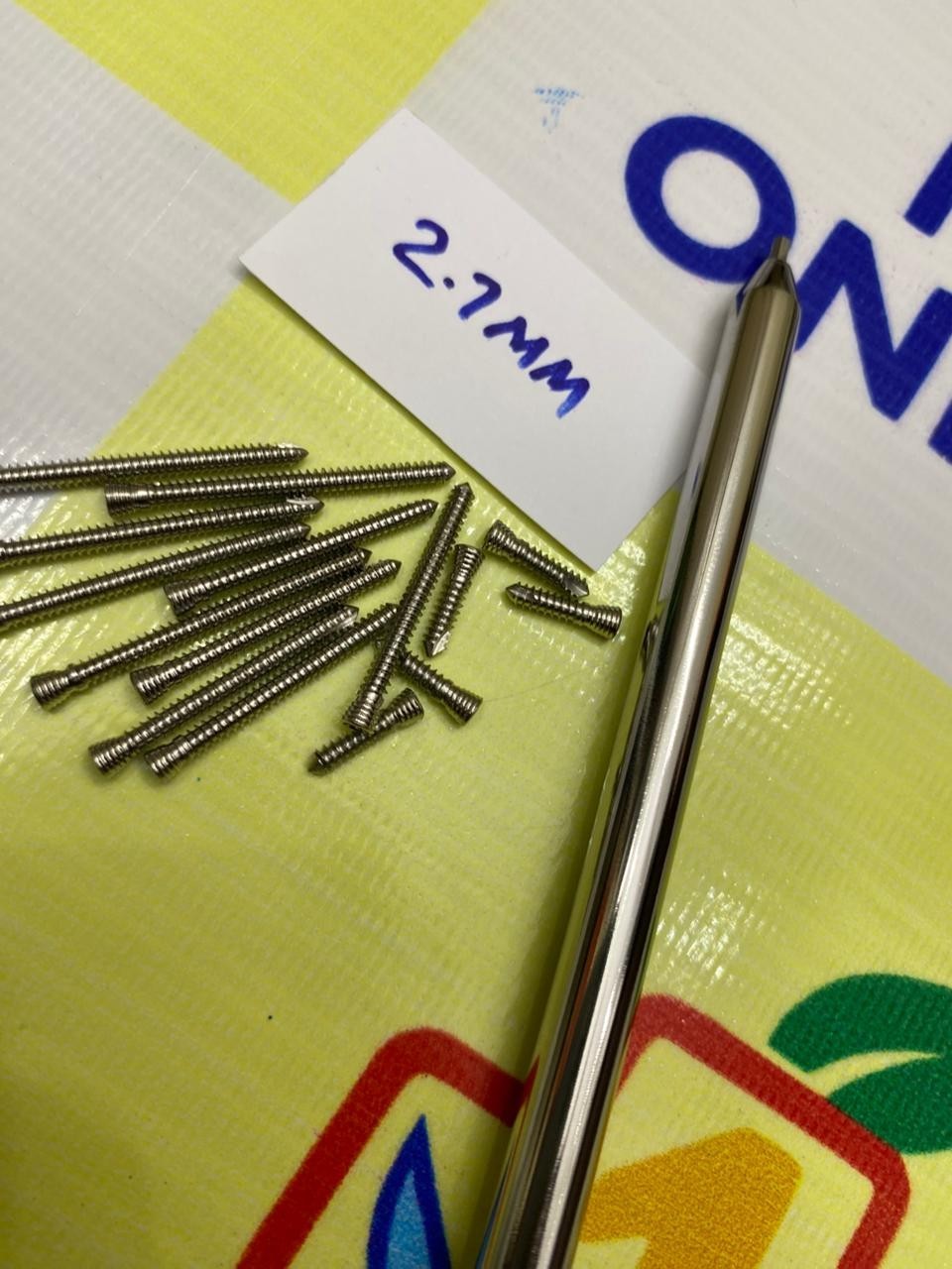 2.7MM Locking Screws Self Tapping 10MM To 34MM 131 Pieces Set SS 316L