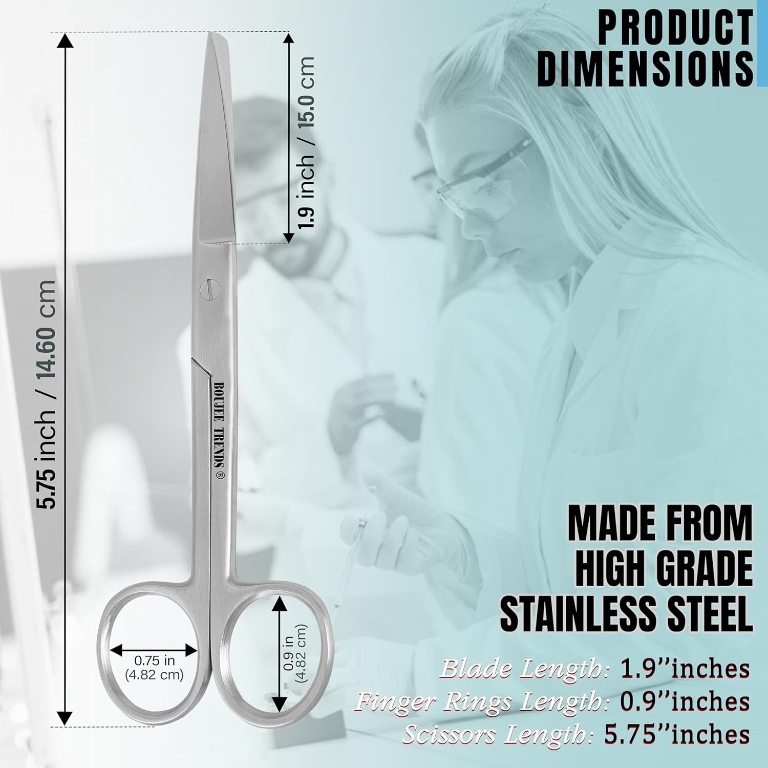 Surgical Dressing Scissors Blunt Sharp Straight Medical First Aid Craft Shears
