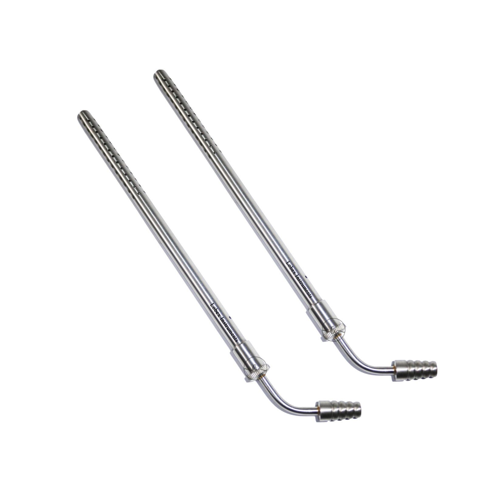 2 Premium Curved Poole Suction Tube 30,24,18 fr (10, 8, 6 mm) Curved German S.S