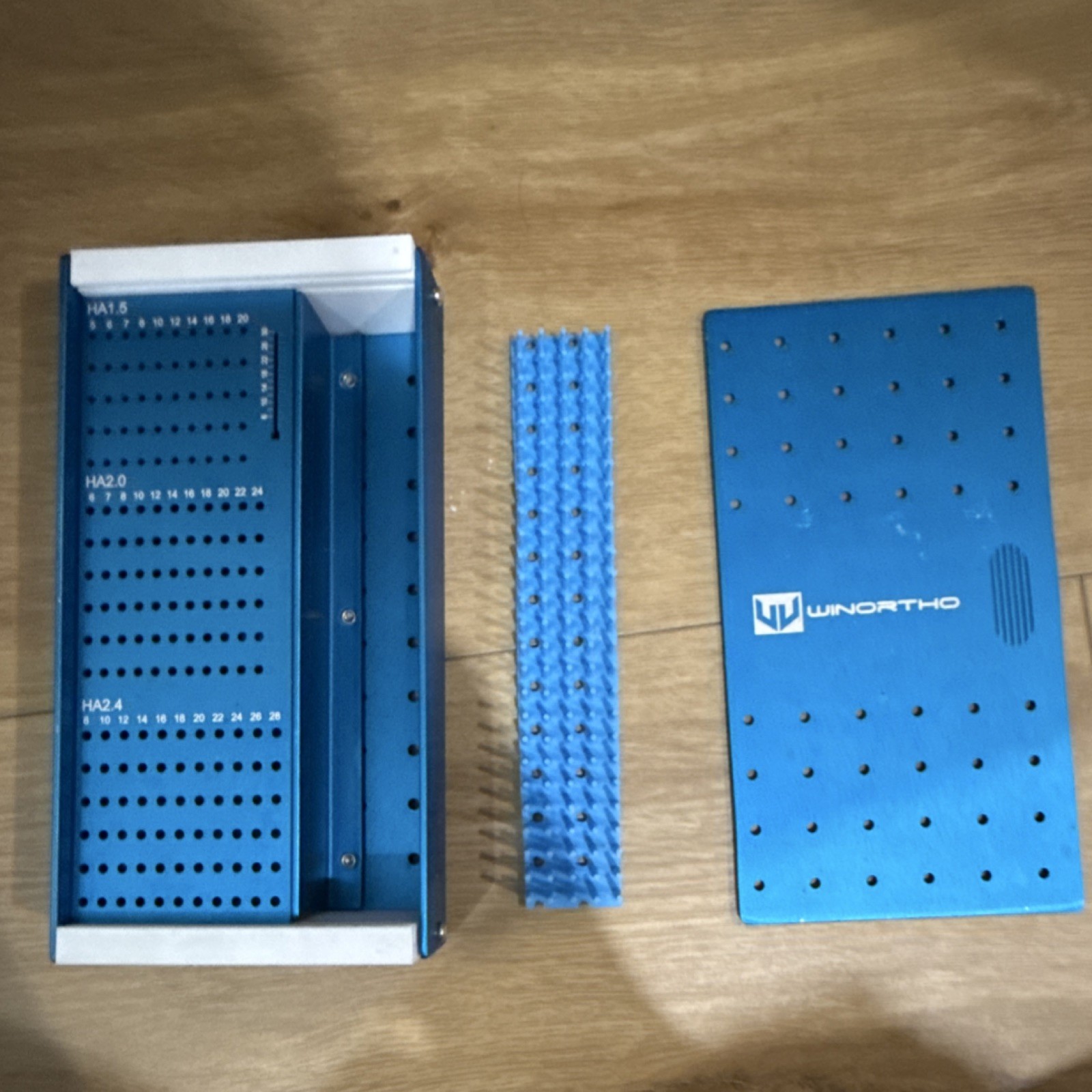 VeterinaryOrthopedic WinOrtho Screw Rack Holder 1.5mm /2.0mm / 2.4mm Blue
