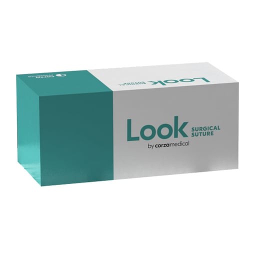 Look 750B Silk Sutures Black Braided 6/0 18″/45cm C22 16mm 3/8 Circle 12/Bx