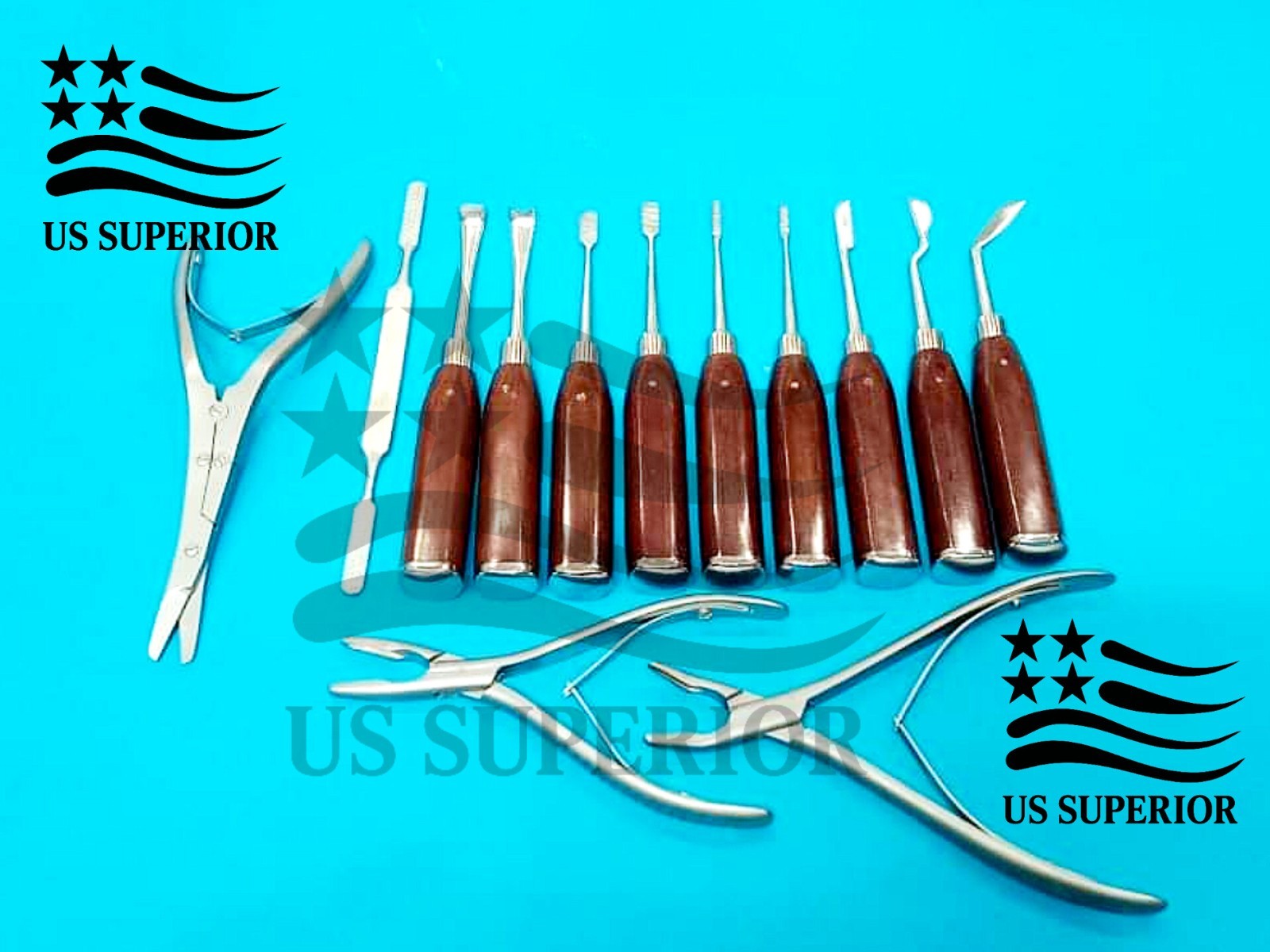 Rhinoplasty Preservation Instruments Set 13 Pcs Plastic Surgery Surgical Kit