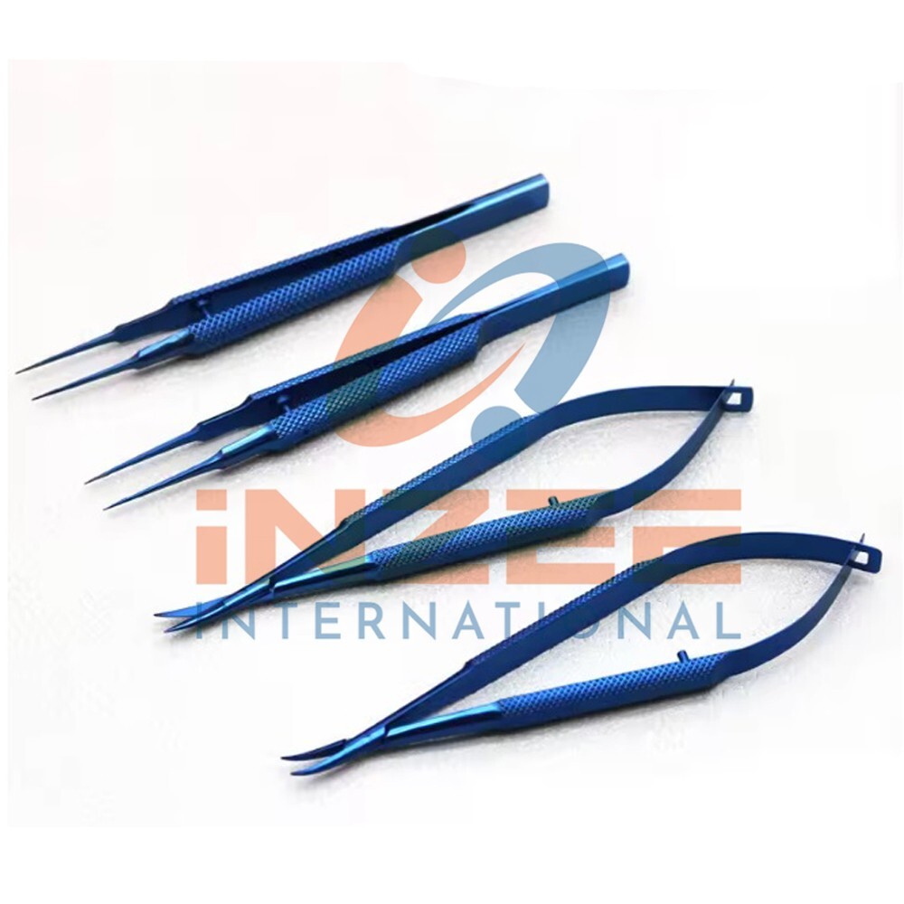 Ophthalmi Needle Holder Scissor Forcep Eye Surgery Instruments Sterilization Box