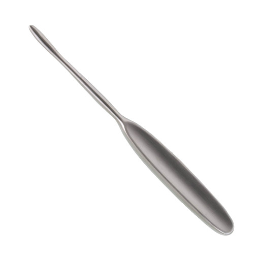 Set of 5 Langenbeck Periosteal Elevator, 7″, Curved Blade, 7 mm wide Blunt Tip