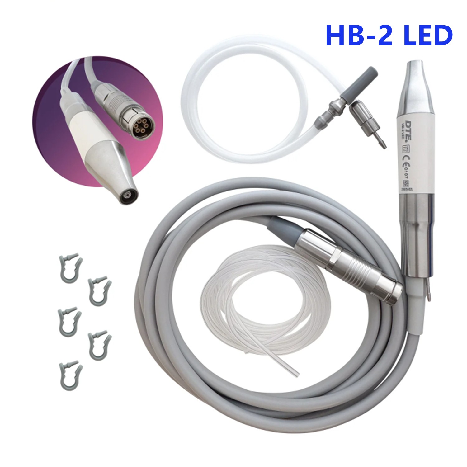 Woodpecker HB-2 LED Handpiece W/ Cable Fit Piezo Bone Surgic Smart / Ai Surgery
