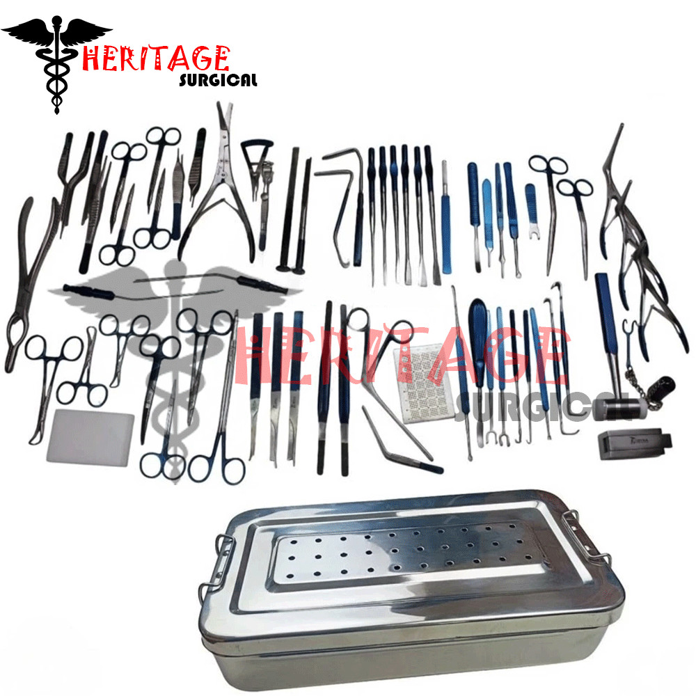 Rhinoplasty Instrument Set Titanium Coated Nose Surgery Premium Quality – Box