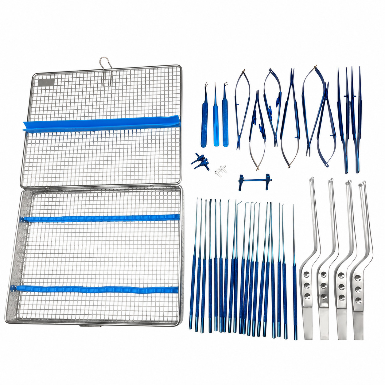 Micro surgery instruments set Neuro Surgical Titanium coated Instrument