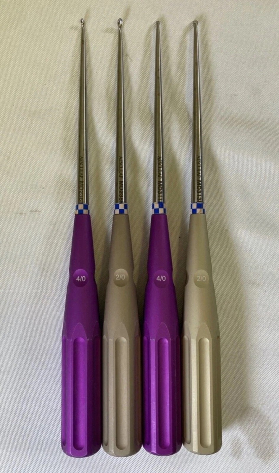 Aesculap MD313R Cervical Curette Set 2/0 & 4/0 Forward & Reverse Angled 253mm
