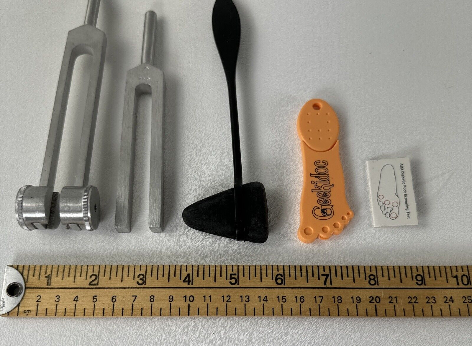 2 Tuning Forks, Reflex Hammer & Baseline Evaluation Instrument Display Props