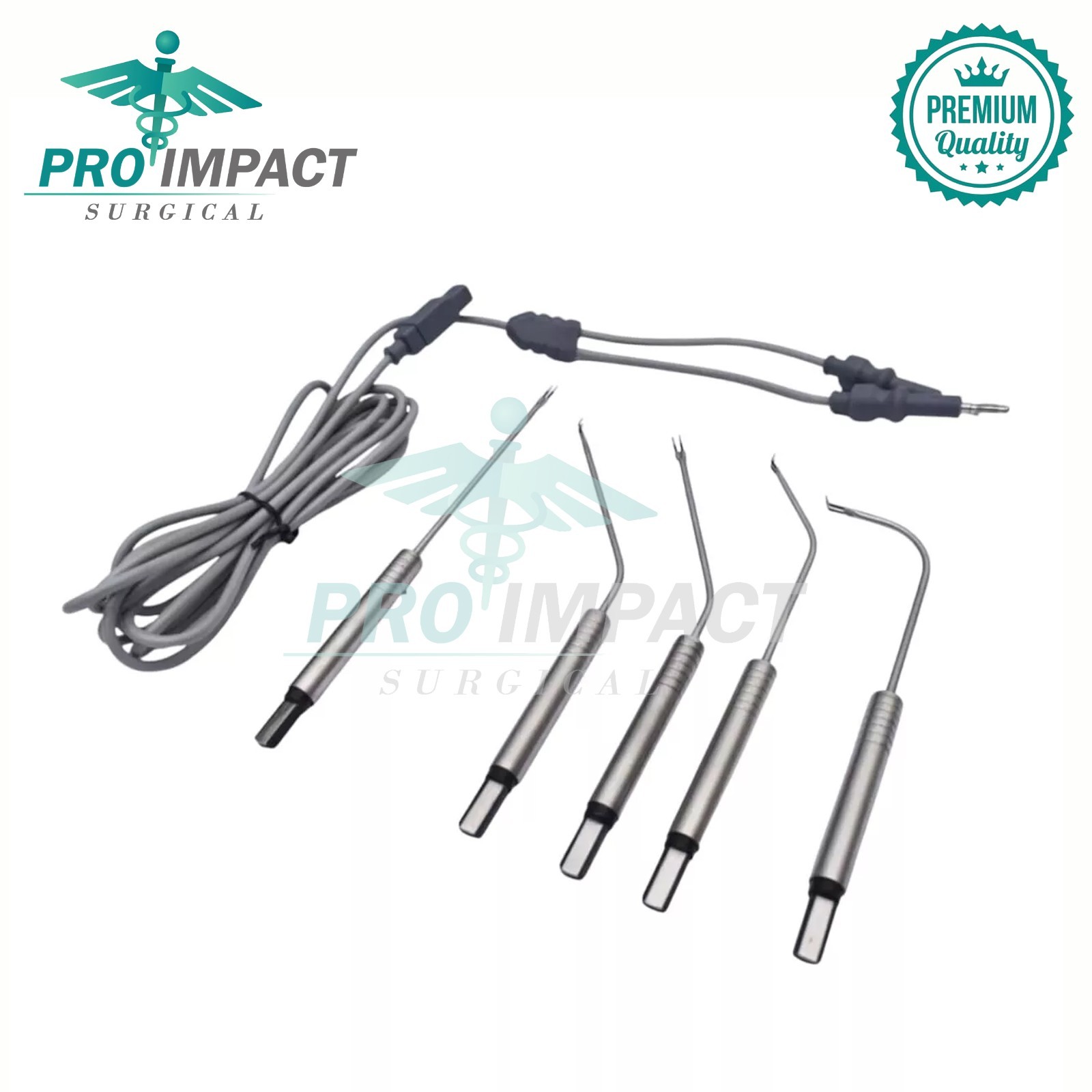 Bipolar Electrodes Set Electro Surgical ENT instruments High Quality