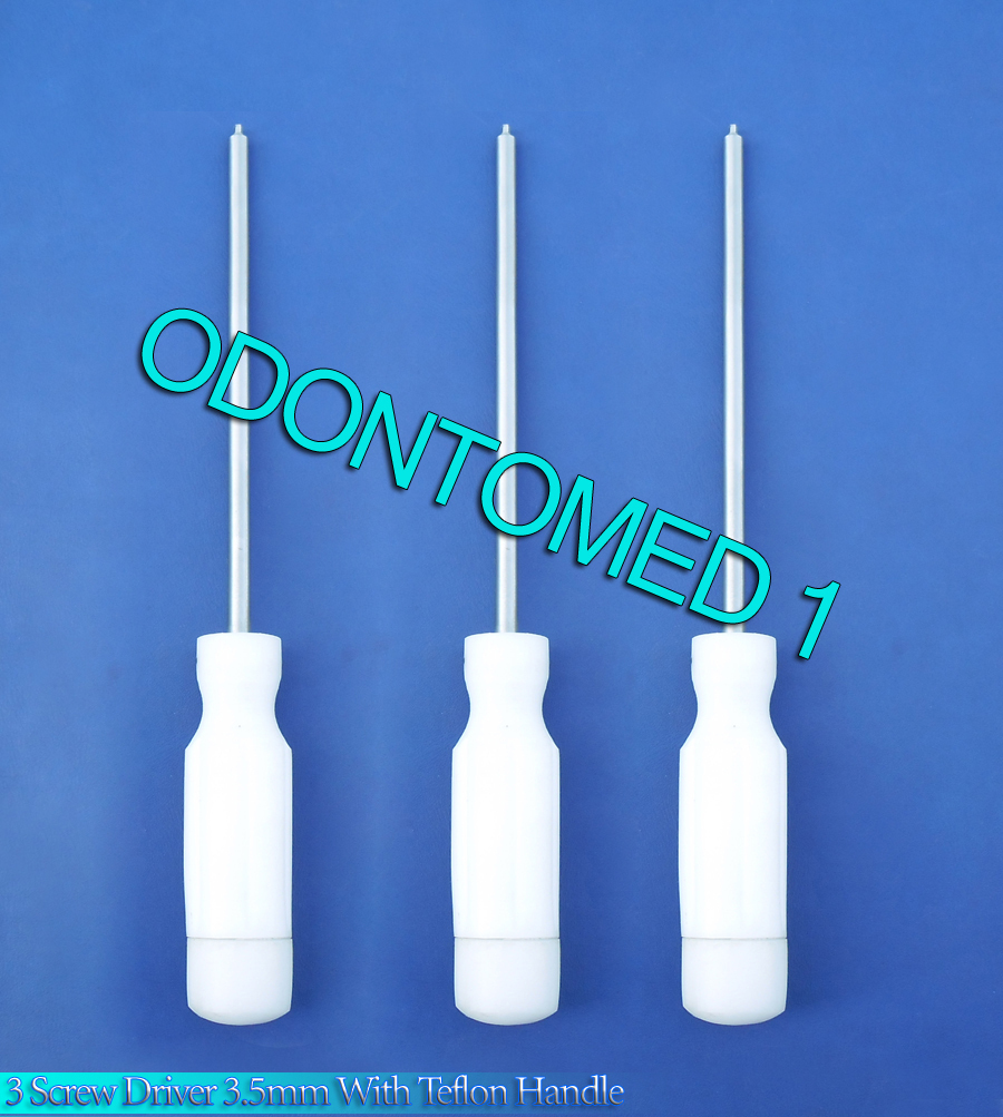 3 Screw Driver Head 3.5mm With Teflon Handle Surgical Orthopedic Instruments