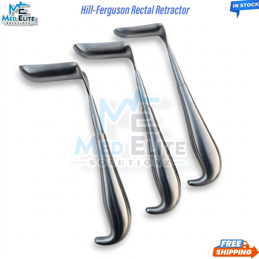 Hill-Ferguson Rectal Retractor 3 Pcs Set Small Medium Large Surgical Instruments