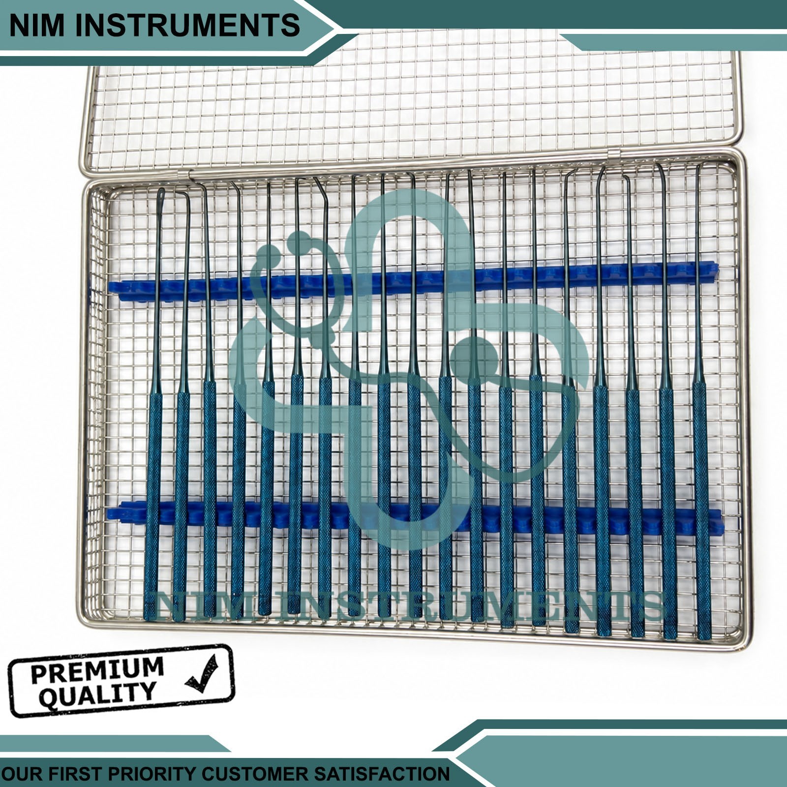 Rhoton Micro Dissector Expanded 20 PCS Set of Stainless Steel with steel case