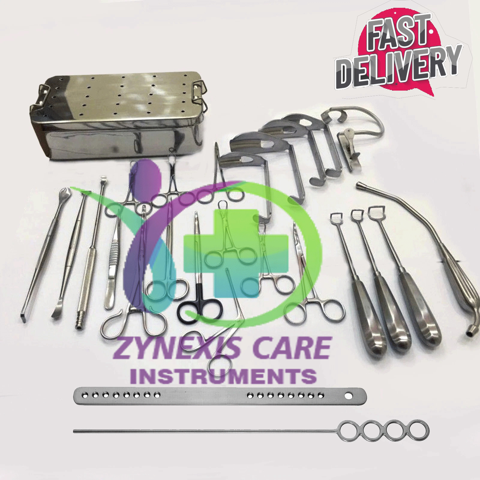 Tonsil Adenoid Surgical Instrument Set – 25 Pieces for Tonsillectomy Procedures