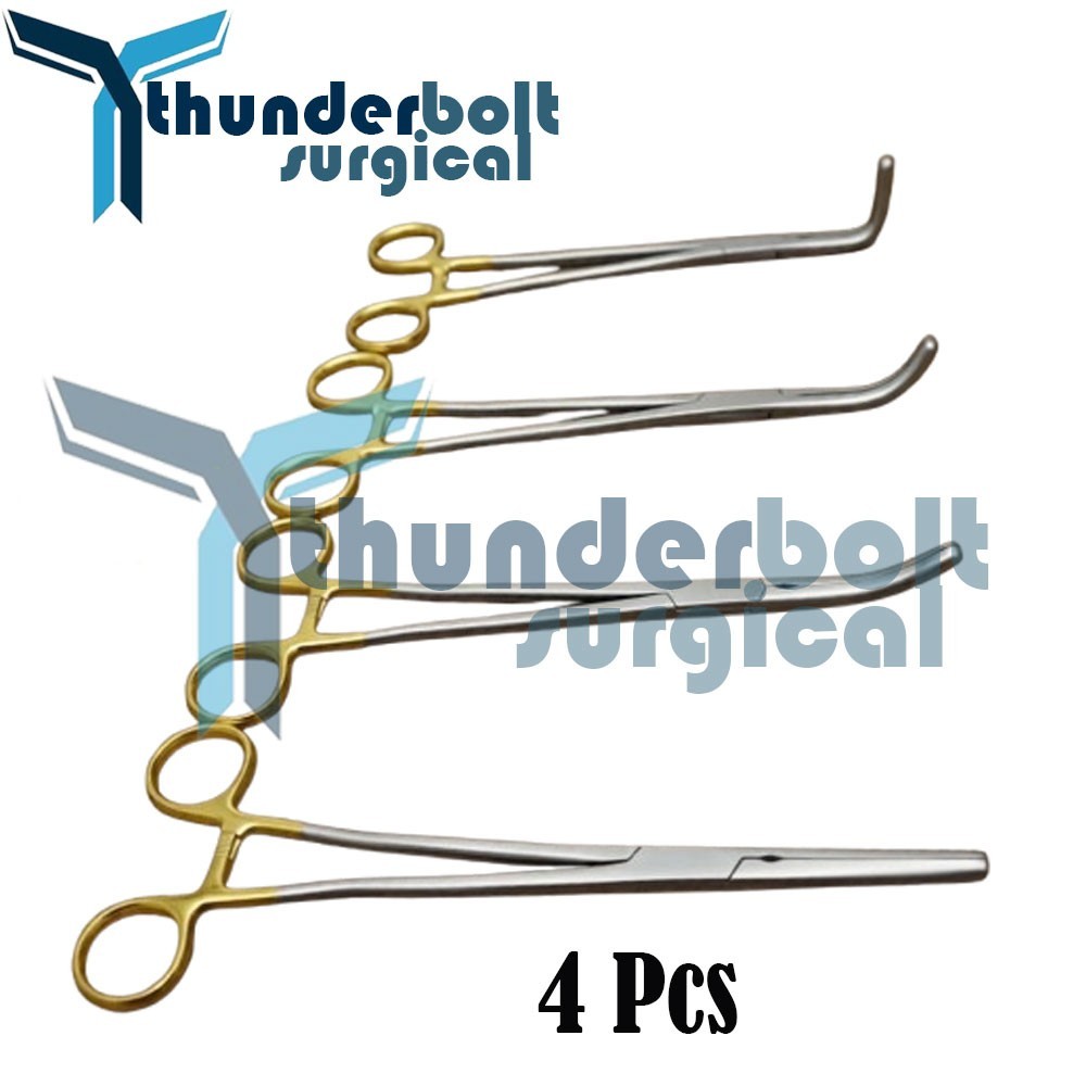 Hysterectomy Zeppelin Z Clamps Surgical Gynecology Ob/Gyn Set of 4