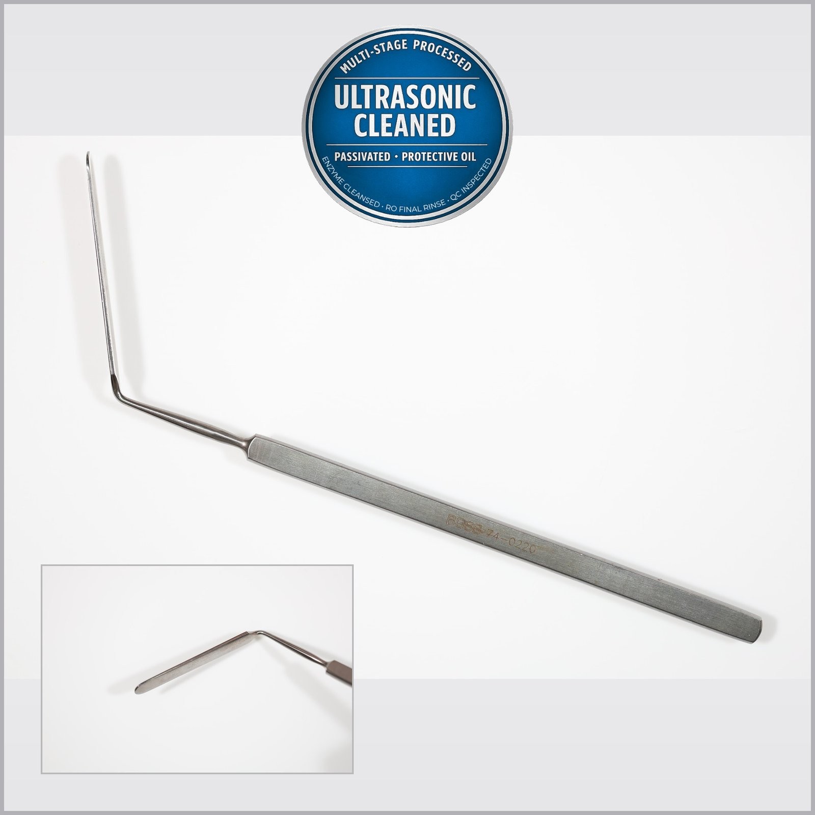 Boss 74-0220 Sachs Dural Separator, Angled, 7mm x 50mm Blade, 7in