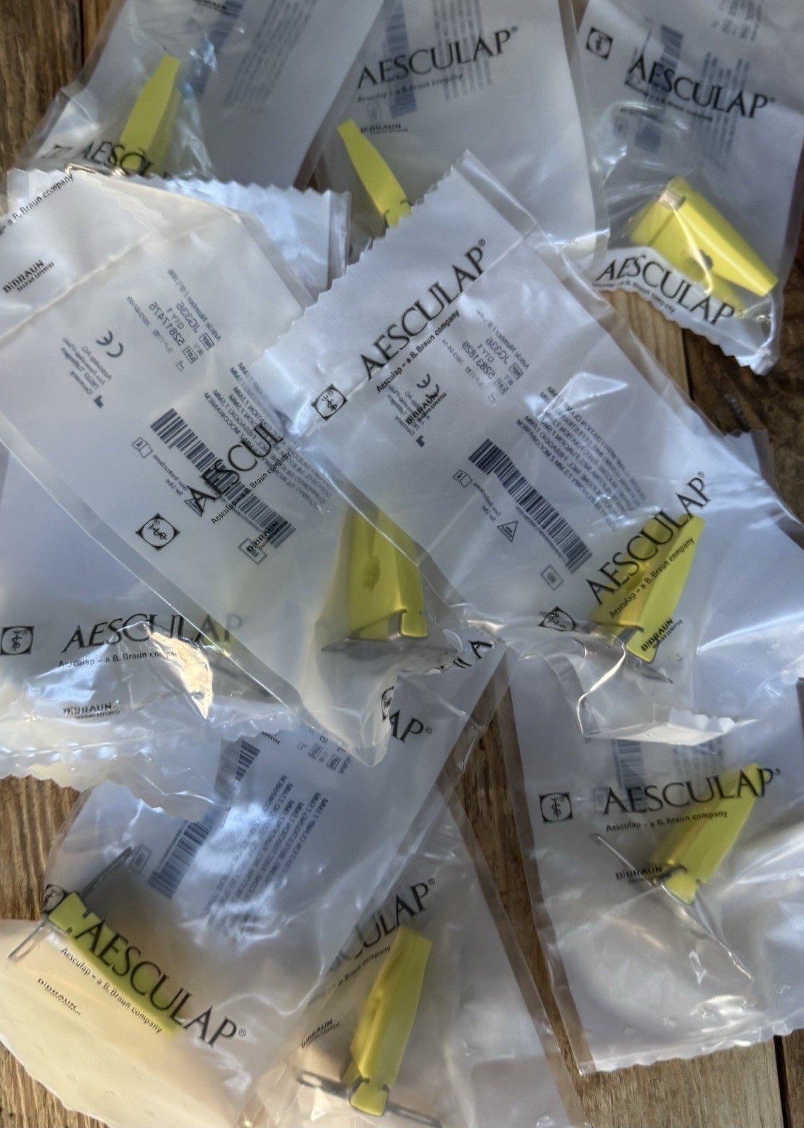 Aesculap JG336 Large Silicone Clamp w/ Fixation Clamp 7.5mm New (lot Of 10)