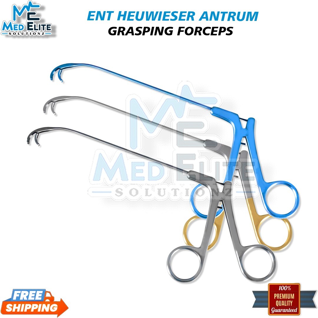 3 Pcs ENT Heuwieser Antrum Grasping Rotatable Forceps ENT Surgical Surgery Instr