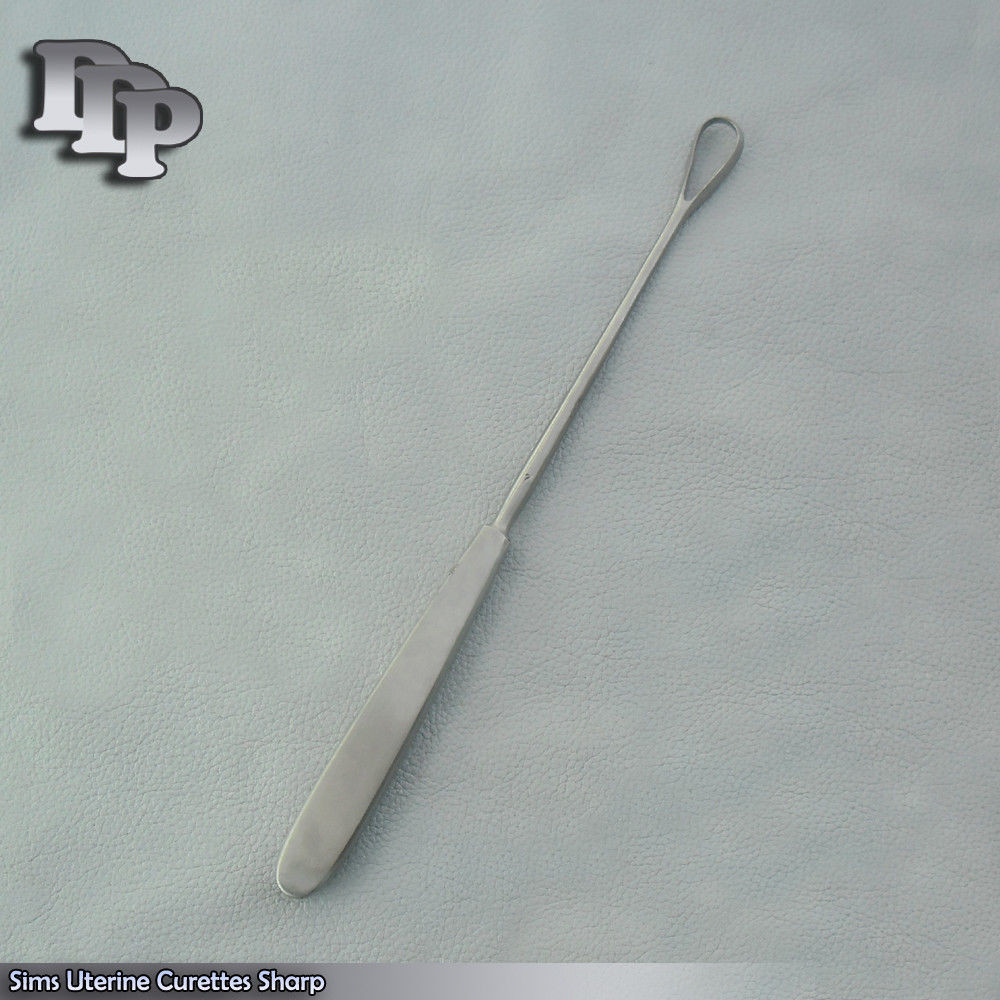 7 Thomas Uterine Curettes 10″ # sizes 0, 1, 2, 3, 4, 5, 6 Blunt Blade Surgical