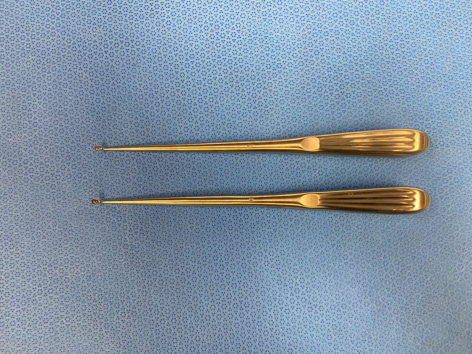 Lot of 2 Miltex 26-1728 & 26-1729 Spratt Bone Curettes Size 0 & 00