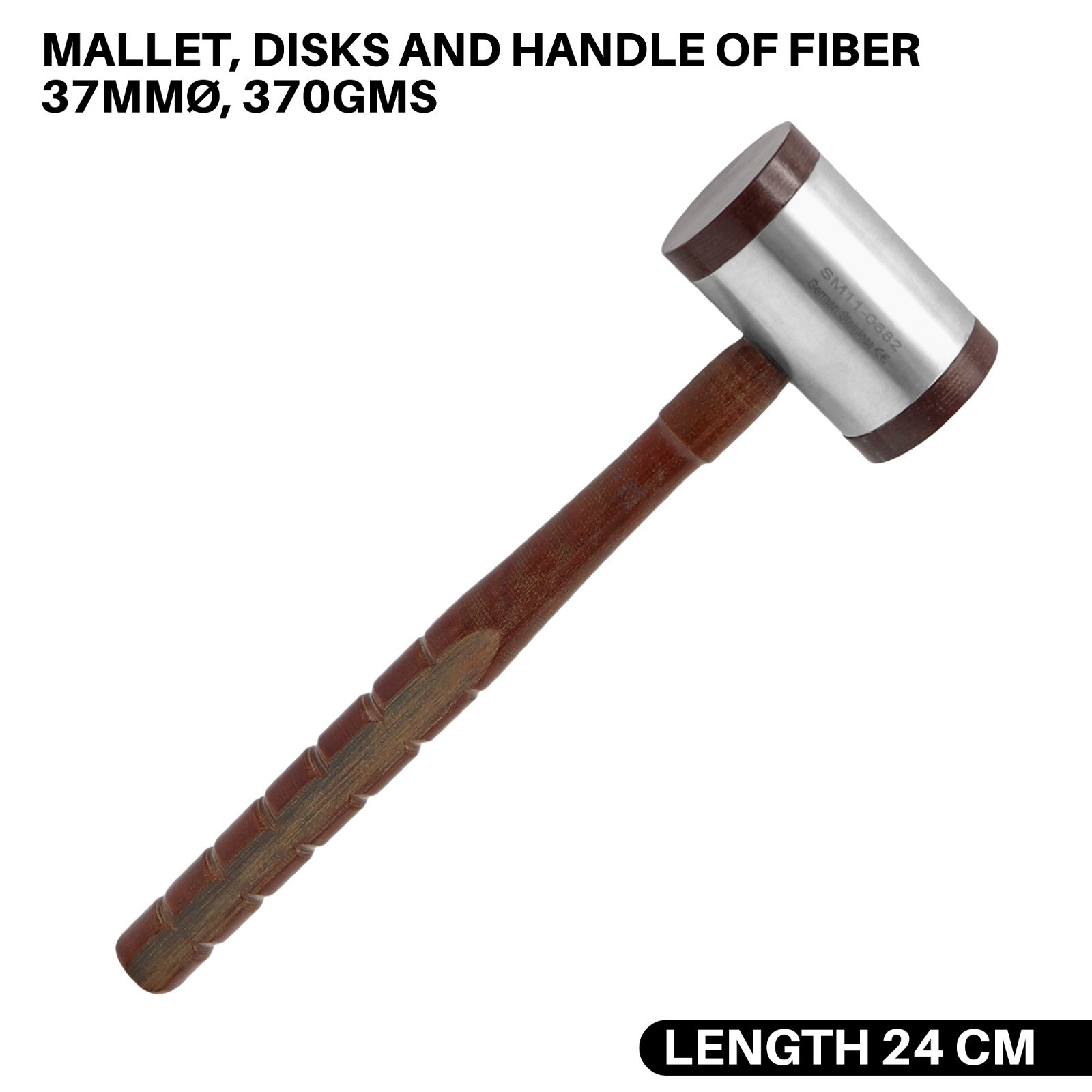 Mallet Disks with Fiber Handle 37mmØ, 370gms Orthopedic Instrument German Grade