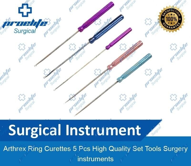 Arthrex Ring Curettes 5 Pcs High Quality Set Tools Surgery instruments