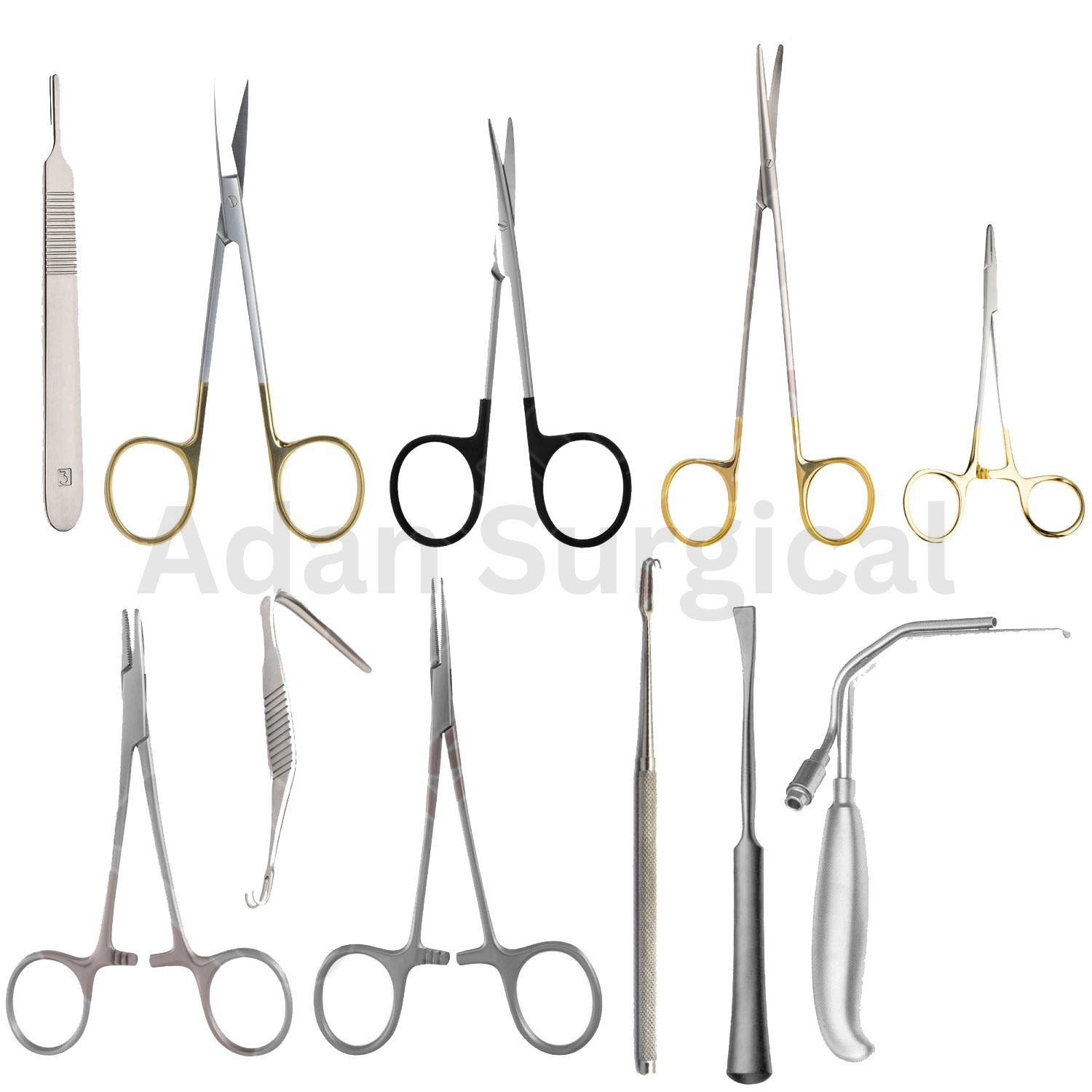 Chin Augmentation Instruments Set of 13 Pcs Plastic Surgery set German quality
