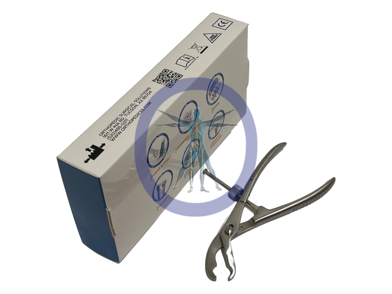 Orthopedic Surgical Verbrugge 6″ Self Centering Bone Holding Forceps 15cm *NEW*