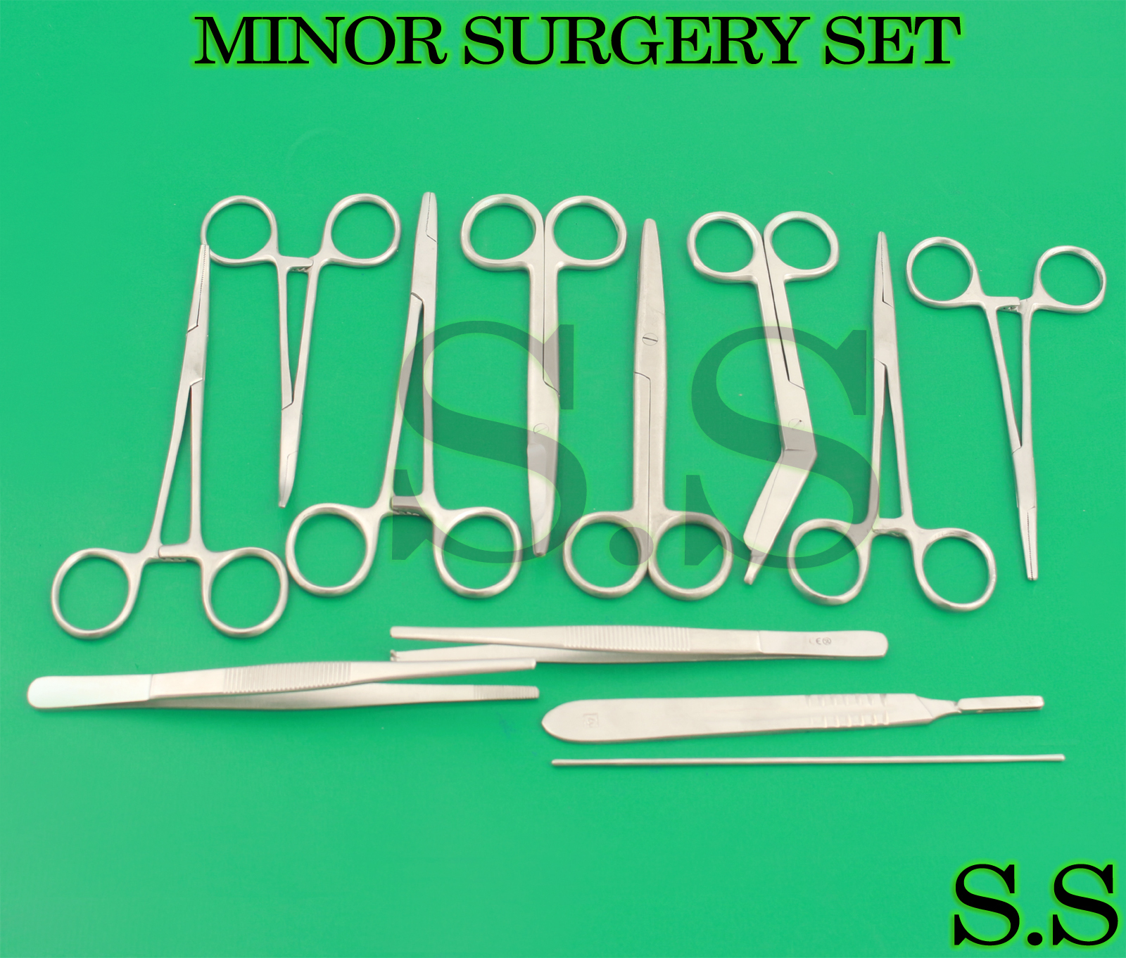 13 PIECES MINOR SURGERY SET SURGICAL INSTRUMENTS DS-858