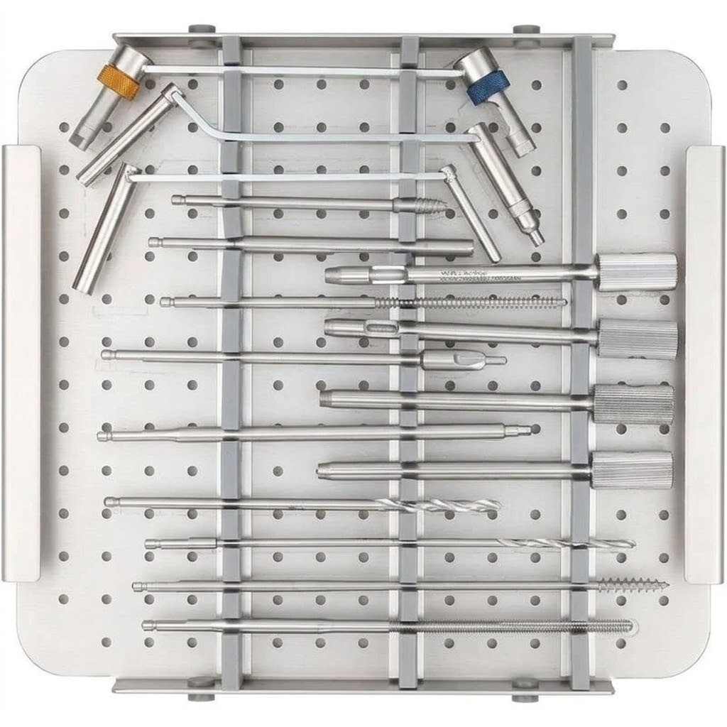 Large Fragment Locking Instrument Set , Screw Tray Orthopedic Surgical set