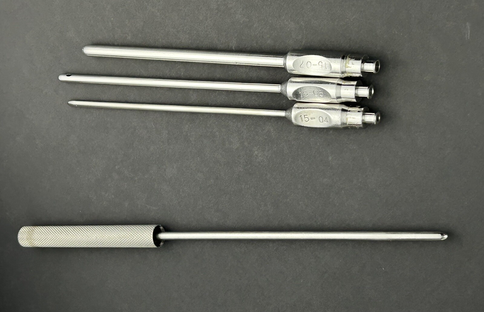 Plastic Surgery Harvesting Liposuction Fat Grafting Lot Of 3 Cannula 1 Tool
