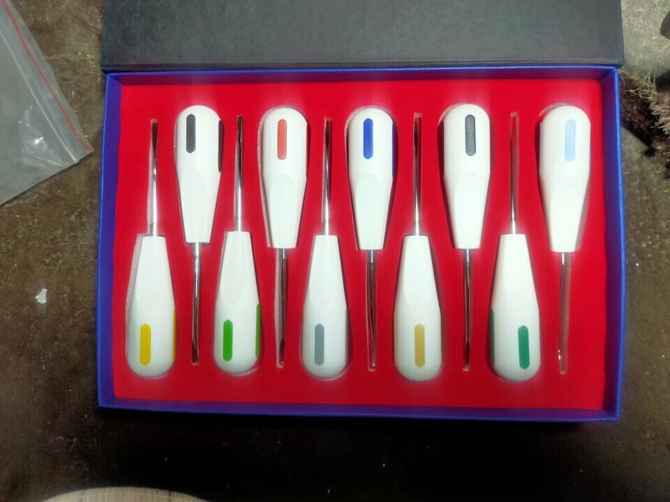 Set of 10 PDL Elevator in Silver Root Luxator Periotome Dental Surgical