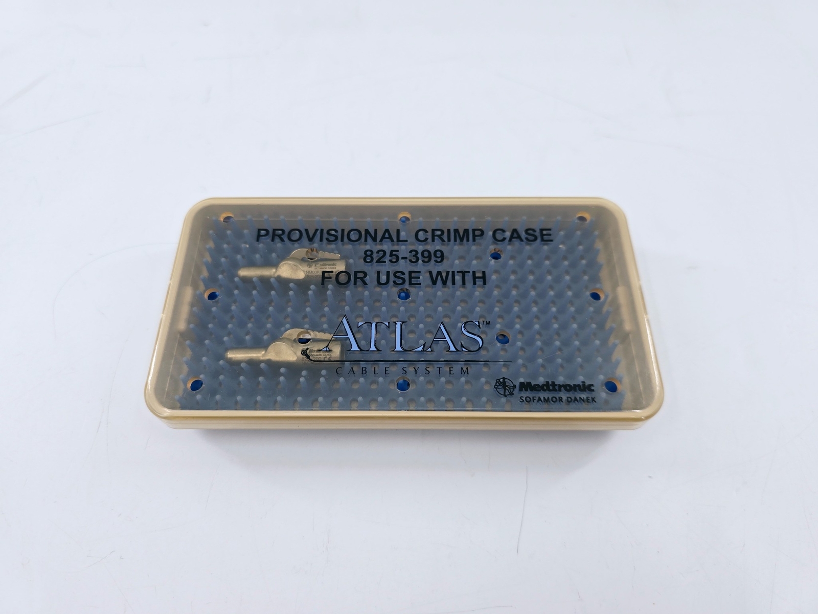 Medtronic 825-399 Provisional Crimp Case w/ 825-200 Crimps Orthopedic Set