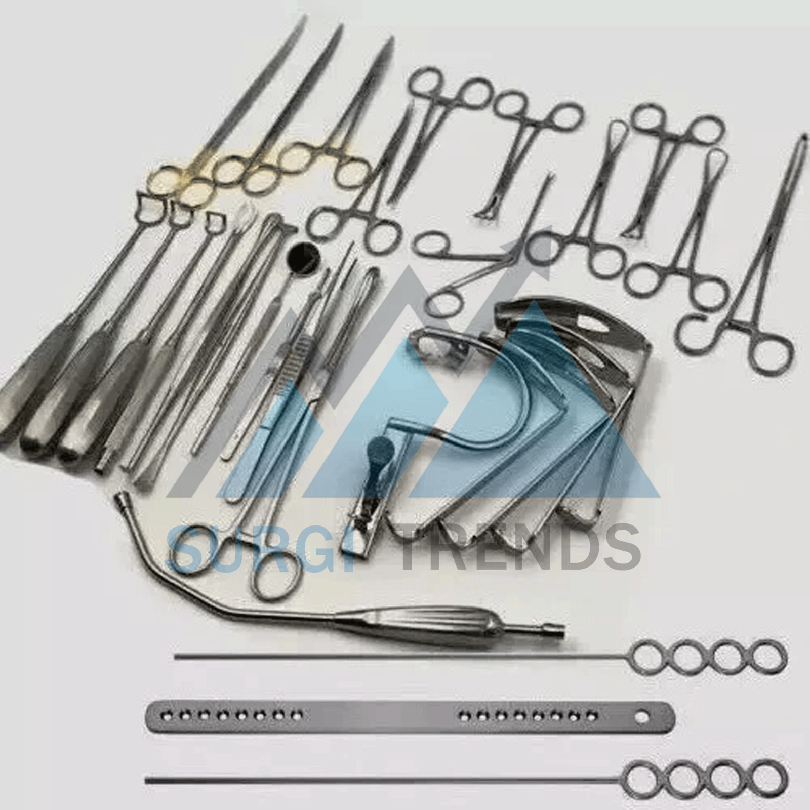 New Tonsillectomy and Adenoidectomy 30 pcs Set Surgical Instruments Kit with Box