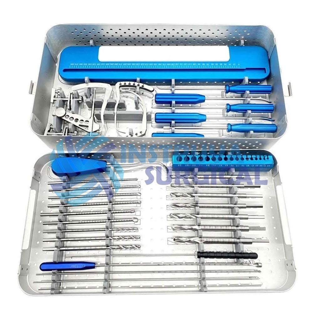 ACL PCL Knee Arthroscopy Surgical Surgery Instruments Set With Sterilization Box