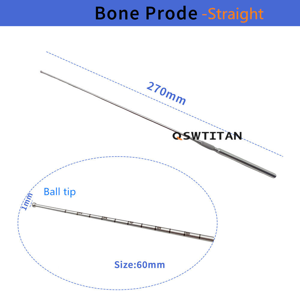 8/10/12/16mm Straight Curved Tibial Plateau Top Rod Bar Silicone Handle Reusable