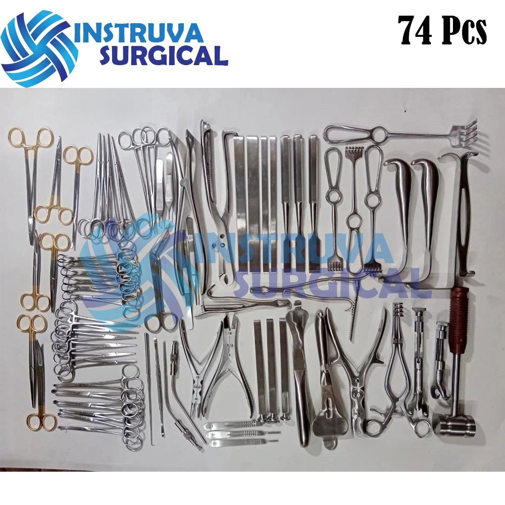 Basic Major Orthopedic Lot Of 74 Pcs Set Surgical Instruments