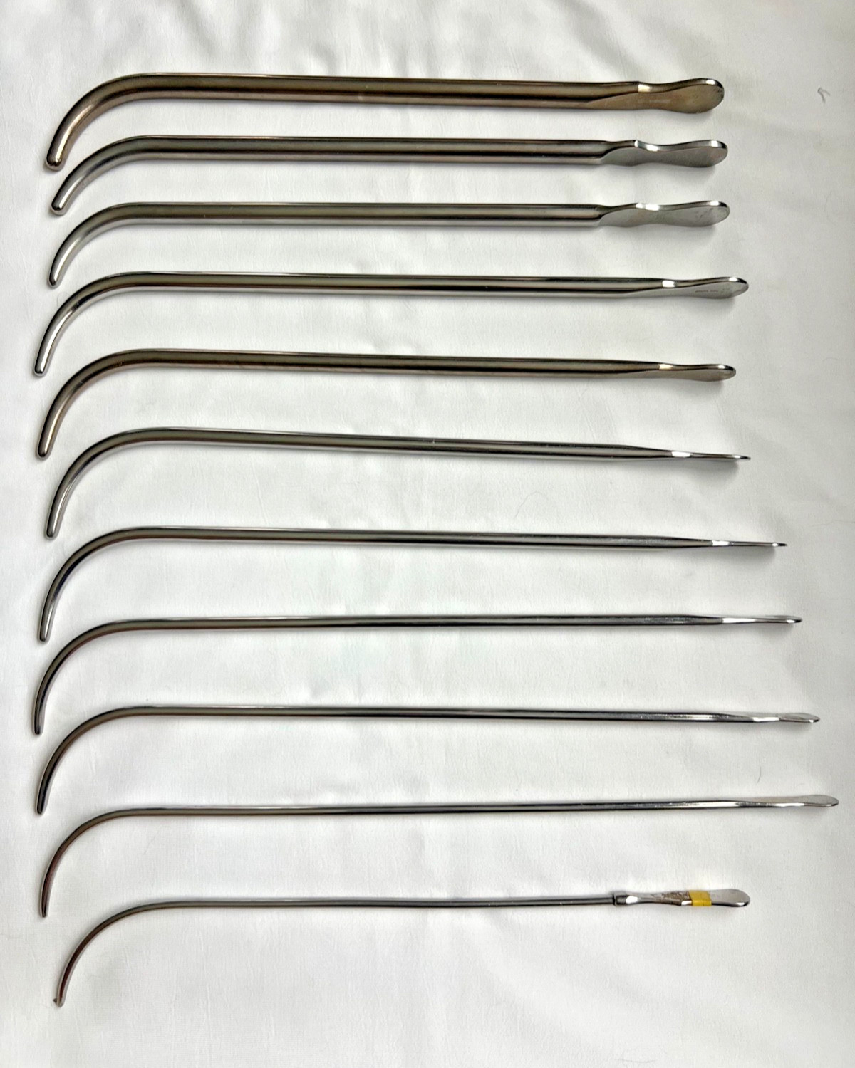 Set Of 11 Sklar Lawton Uterine Dilators 10,12,14,16,18,20,22,24,26,28,30